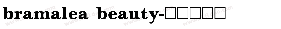 bramalea beauty字体转换